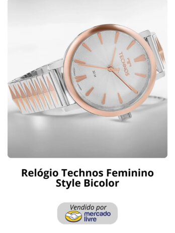 Relógio Technos Feminino Style Bicolor