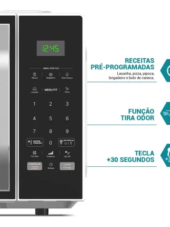Micro-ondas 33L Philco: Praticidade e Limpeza Fácil