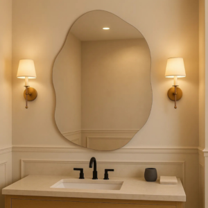 Espelho Vildrex Roma 70x50cm: Luxo Lapidado que Transforma Seu Espaço!