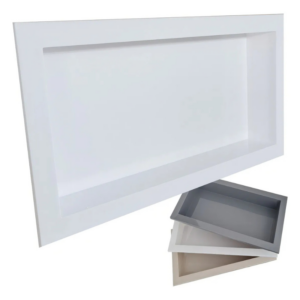 Nicho Embutir 30x60cm Branco: Revolucione Seu Banheiro com Elegância e Praticidade!